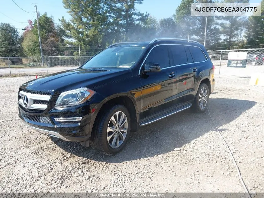 2014 Mercedes-Benz Gl 450 4Matic VIN: 4JGDF7CE6EA364775 Lot: 40714103