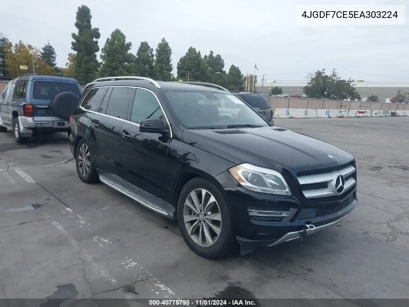 2014 Mercedes-Benz Gl 450 4Matic VIN: 4JGDF7CE5EA303224 Lot: 40775795