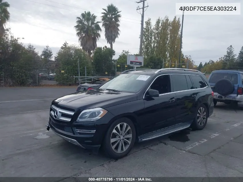 2014 Mercedes-Benz Gl 450 4Matic VIN: 4JGDF7CE5EA303224 Lot: 40775795