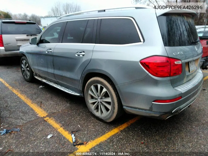 2014 Mercedes-Benz Gl 450 4Matic VIN: 4JGDF7CE9EA426296 Lot: 40852774