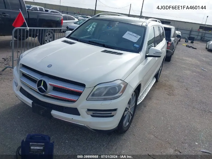 2015 Mercedes-Benz Gl 450 4Matic VIN: 4JGDF6EE1FA460144 Lot: 39999988