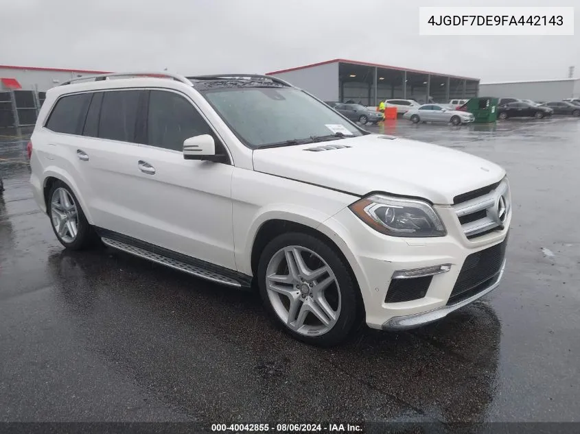 2015 Mercedes-Benz Gl 550 4Matic VIN: 4JGDF7DE9FA442143 Lot: 40042855