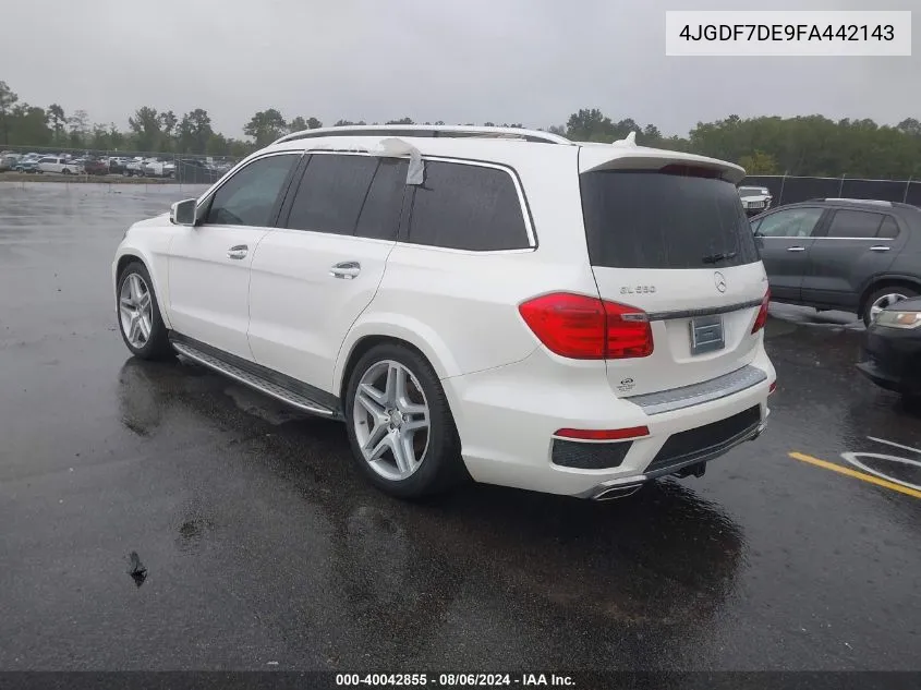 2015 Mercedes-Benz Gl 550 4Matic VIN: 4JGDF7DE9FA442143 Lot: 40042855