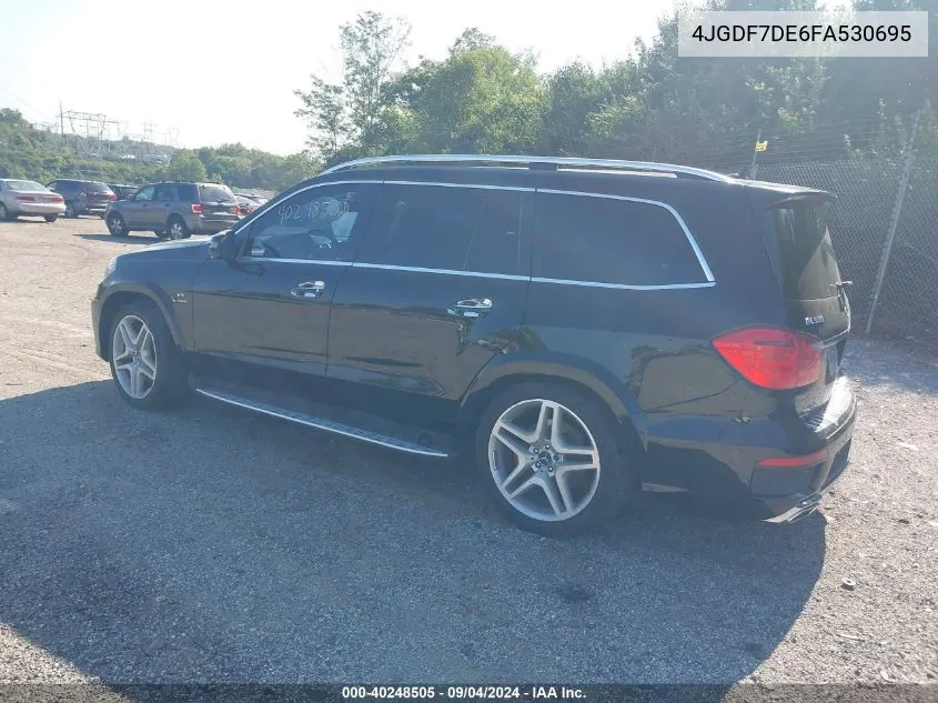 2015 Mercedes-Benz Gl 550 4Matic VIN: 4JGDF7DE6FA530695 Lot: 40248505