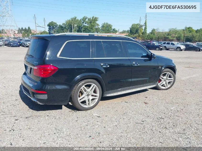 2015 Mercedes-Benz Gl 550 4Matic VIN: 4JGDF7DE6FA530695 Lot: 40248505