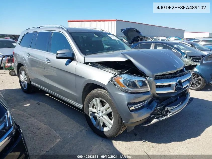 2015 Mercedes-Benz Gl 350 Bluetec 350 Bluetec VIN: 4JGDF2EE8FA489102 Lot: 40293671