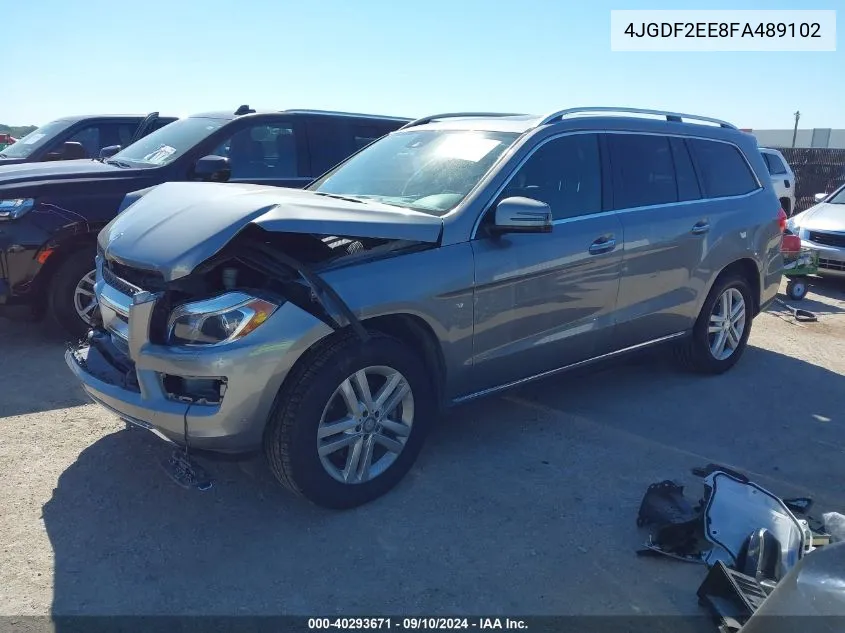 2015 Mercedes-Benz Gl 350 Bluetec 350 Bluetec VIN: 4JGDF2EE8FA489102 Lot: 40293671