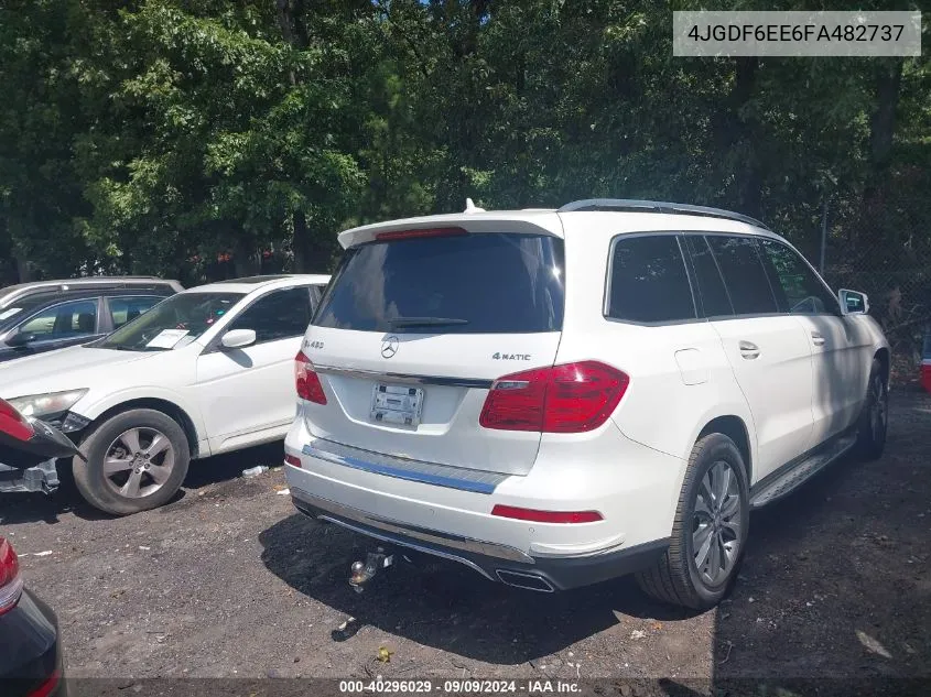 2015 Mercedes-Benz Gl 450 4Matic VIN: 4JGDF6EE6FA482737 Lot: 40296029