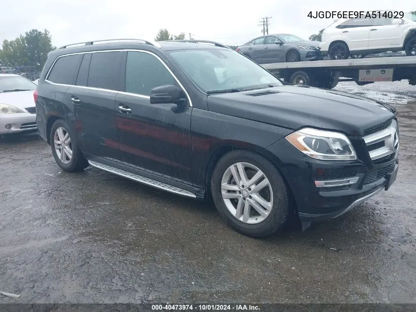 2015 Mercedes-Benz Gl 450 4Matic VIN: 4JGDF6EE9FA514029 Lot: 40473974