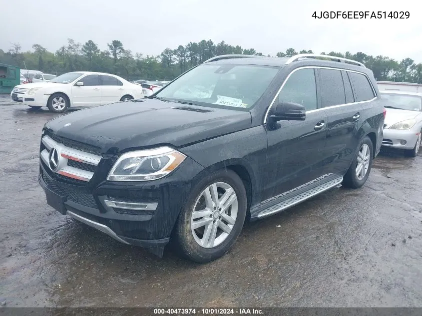 2015 Mercedes-Benz Gl 450 4Matic VIN: 4JGDF6EE9FA514029 Lot: 40473974