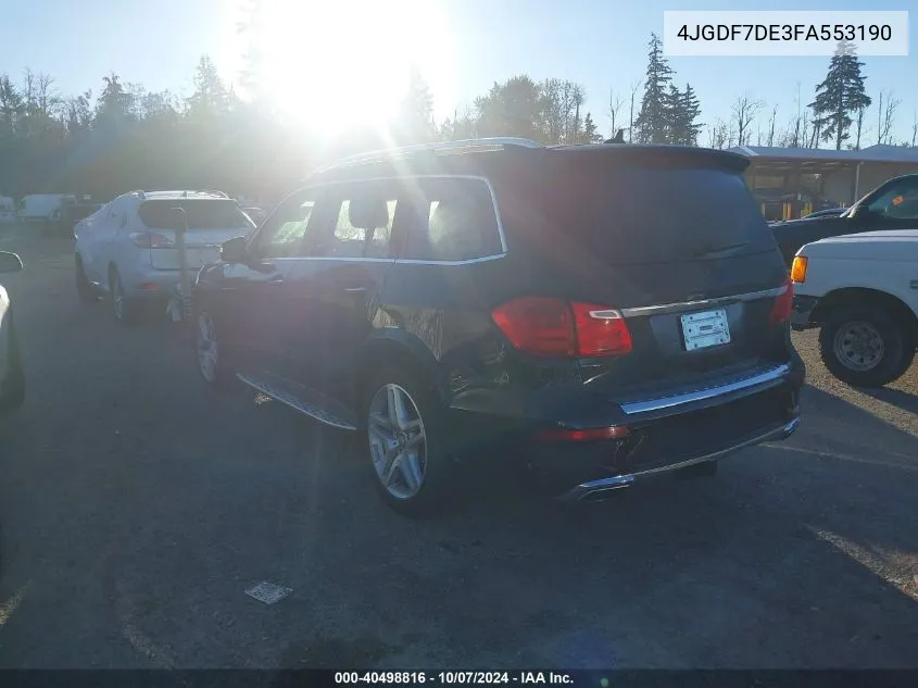 2015 Mercedes-Benz Gl 550 550 4Matic VIN: 4JGDF7DE3FA553190 Lot: 40498816