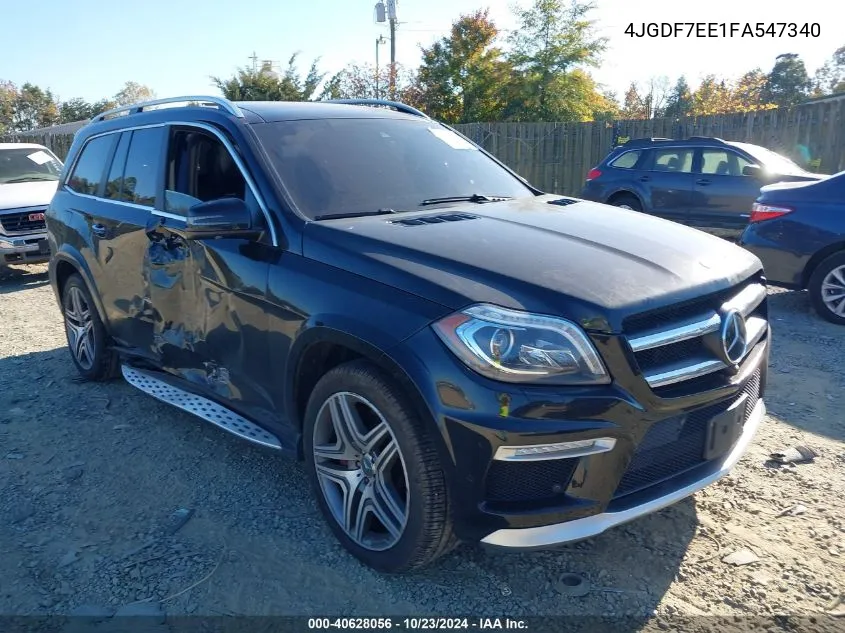 2015 Mercedes-Benz Gl 63 Amg 4Matic VIN: 4JGDF7EE1FA547340 Lot: 40628056