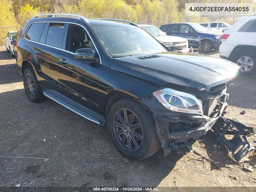 2015 Mercedes-Benz Gl 350 Bluetec 4Matic VIN: 4JGDF2EE0FA554055 Lot: 40708224