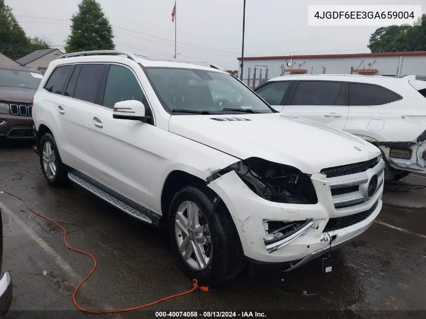 2016 Mercedes-Benz Gl 450 4Matic VIN: 4JGDF6EE3GA659004 Lot: 40074058