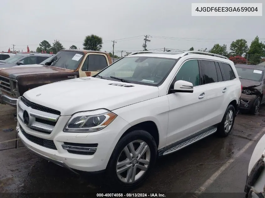 2016 Mercedes-Benz Gl 450 4Matic VIN: 4JGDF6EE3GA659004 Lot: 40074058