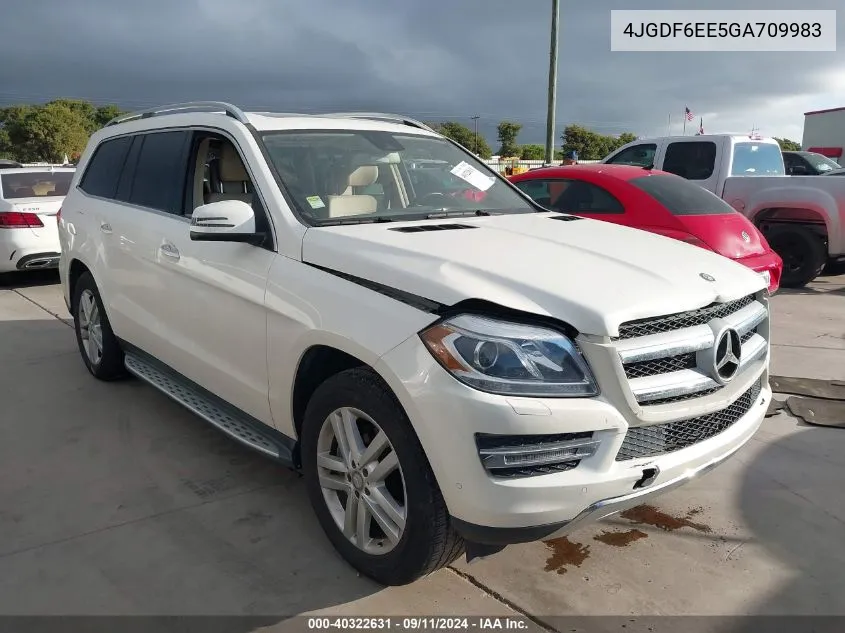 2016 Mercedes-Benz Gl 450 4Matic VIN: 4JGDF6EE5GA709983 Lot: 40322631