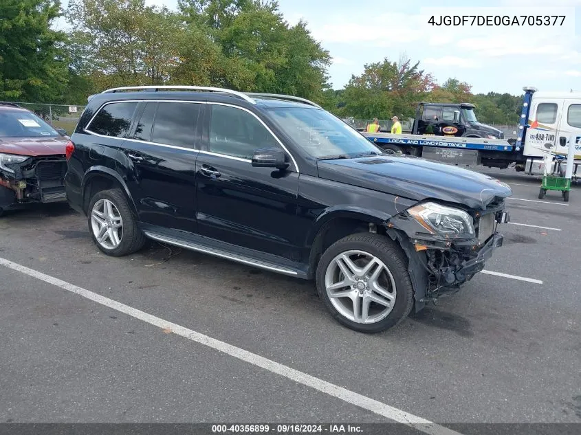 2016 Mercedes-Benz Gl 550 4Matic VIN: 4JGDF7DE0GA705377 Lot: 40356899