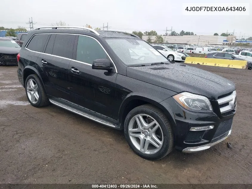 2016 Mercedes-Benz Gl 550 4Matic VIN: 4JGDF7DEXGA643406 Lot: 40412403