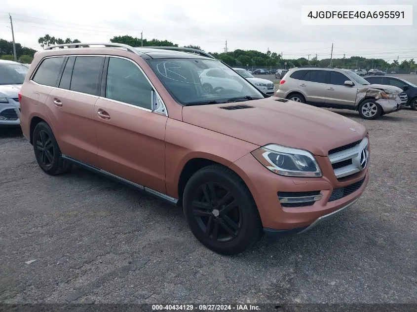 2016 Mercedes-Benz Gl 450 4Matic VIN: 4JGDF6EE4GA695591 Lot: 40434129