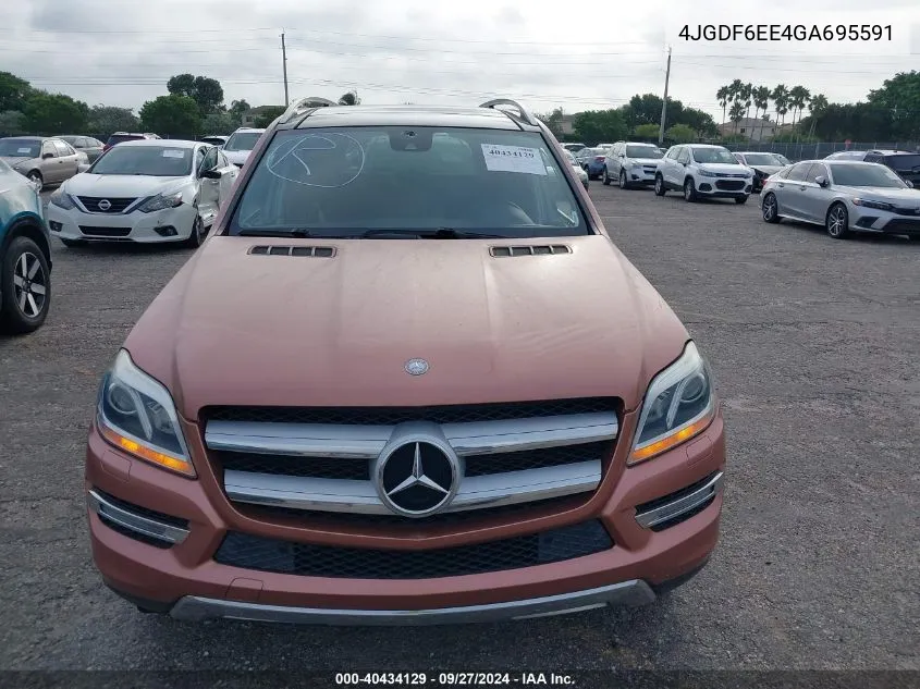 2016 Mercedes-Benz Gl 450 4Matic VIN: 4JGDF6EE4GA695591 Lot: 40434129