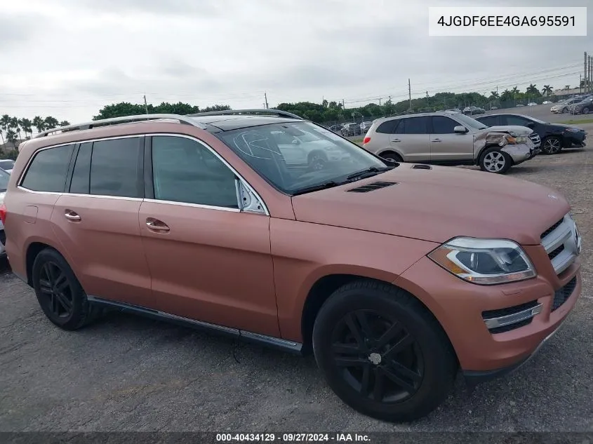 2016 Mercedes-Benz Gl 450 4Matic VIN: 4JGDF6EE4GA695591 Lot: 40434129