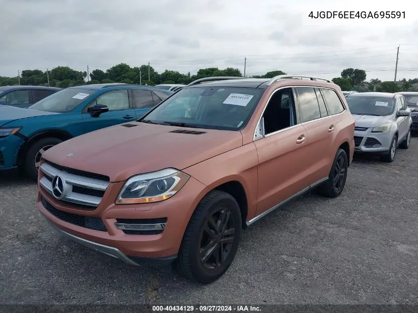 2016 Mercedes-Benz Gl 450 4Matic VIN: 4JGDF6EE4GA695591 Lot: 40434129