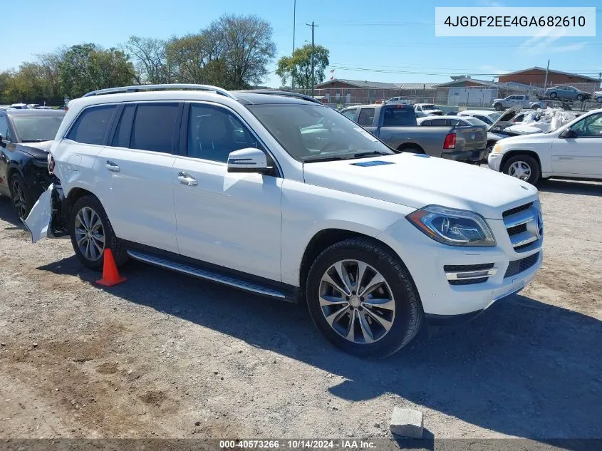 2016 Mercedes-Benz Gl 350 Bluetec 4Matic VIN: 4JGDF2EE4GA682610 Lot: 40573266