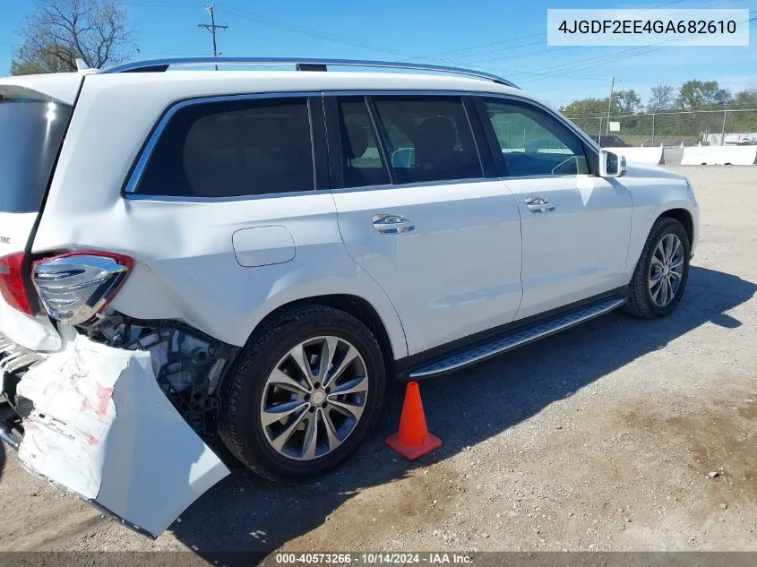 2016 Mercedes-Benz Gl 350 Bluetec 4Matic VIN: 4JGDF2EE4GA682610 Lot: 40573266