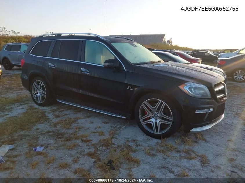 2016 Mercedes-Benz Amg Gl 63 4Matic VIN: 4JGDF7EE5GA652755 Lot: 40666179