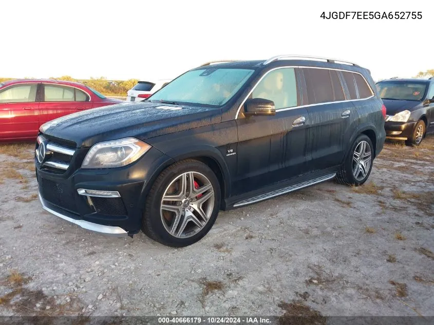 2016 Mercedes-Benz Amg Gl 63 4Matic VIN: 4JGDF7EE5GA652755 Lot: 40666179