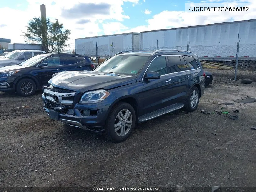 2016 Mercedes-Benz Gl 450 4Matic VIN: 4JGDF6EE2GA666882 Lot: 40818783