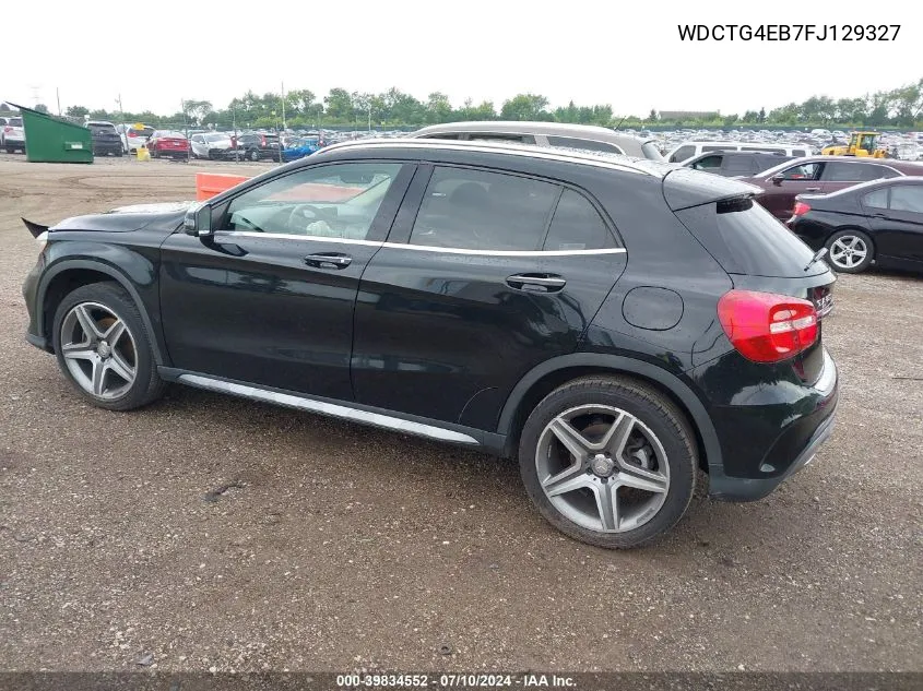 2015 Mercedes-Benz Gla 250 VIN: WDCTG4EB7FJ129327 Lot: 39834552