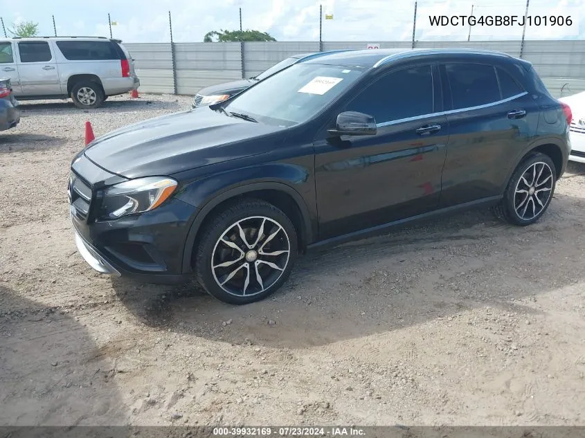 2015 Mercedes-Benz Gla 250 4Matic VIN: WDCTG4GB8FJ101906 Lot: 39932169