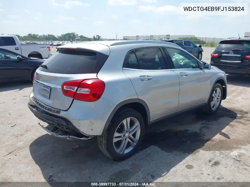 2015 Mercedes-Benz Gla 250 VIN: WDCTG4EB9FJ153824 Lot: 39997733