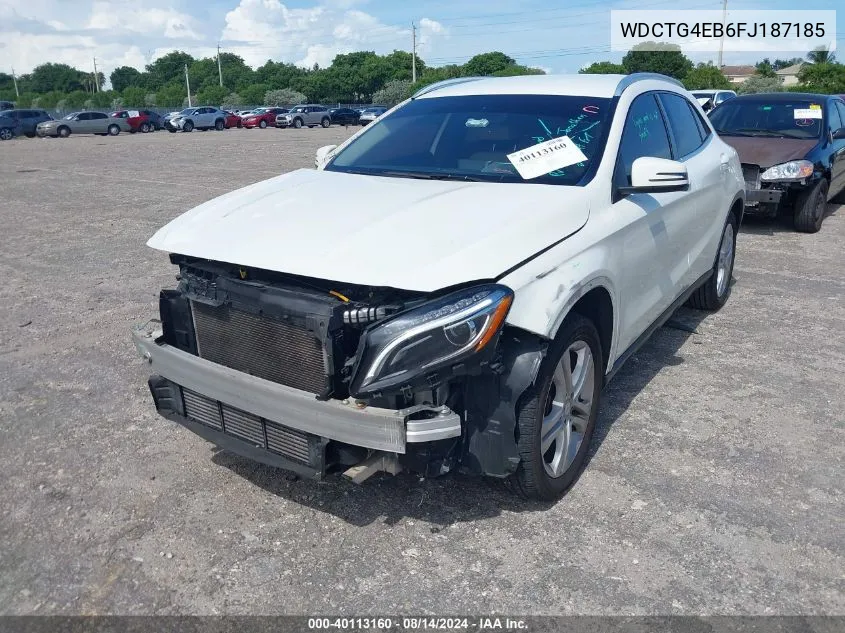 2015 Mercedes-Benz Gla 250 VIN: WDCTG4EB6FJ187185 Lot: 40113160