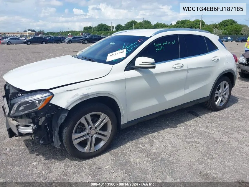 2015 Mercedes-Benz Gla 250 VIN: WDCTG4EB6FJ187185 Lot: 40113160