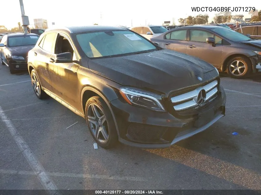 2015 Mercedes-Benz Gla 250 250 4Matic VIN: WDCTG4GB9FJ071279 Lot: 40125177