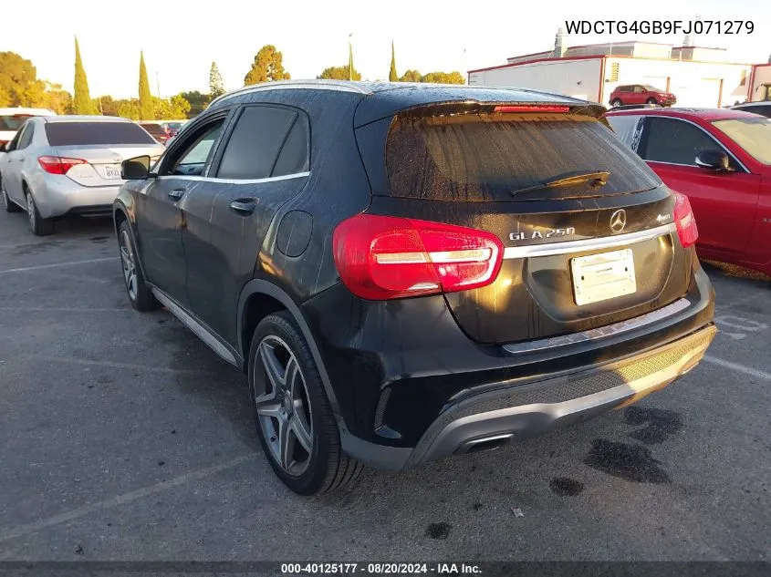 2015 Mercedes-Benz Gla 250 250 4Matic VIN: WDCTG4GB9FJ071279 Lot: 40125177