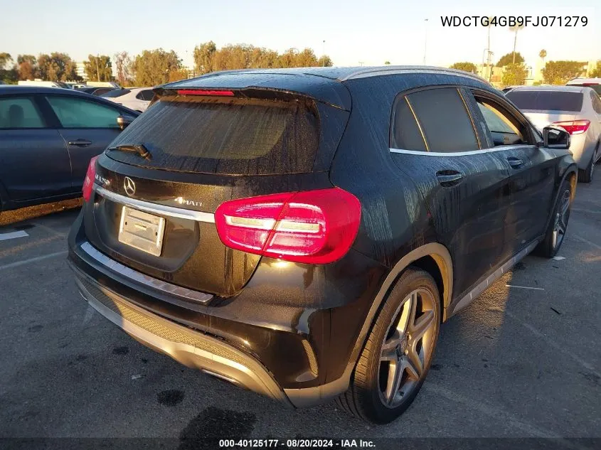 2015 Mercedes-Benz Gla 250 250 4Matic VIN: WDCTG4GB9FJ071279 Lot: 40125177