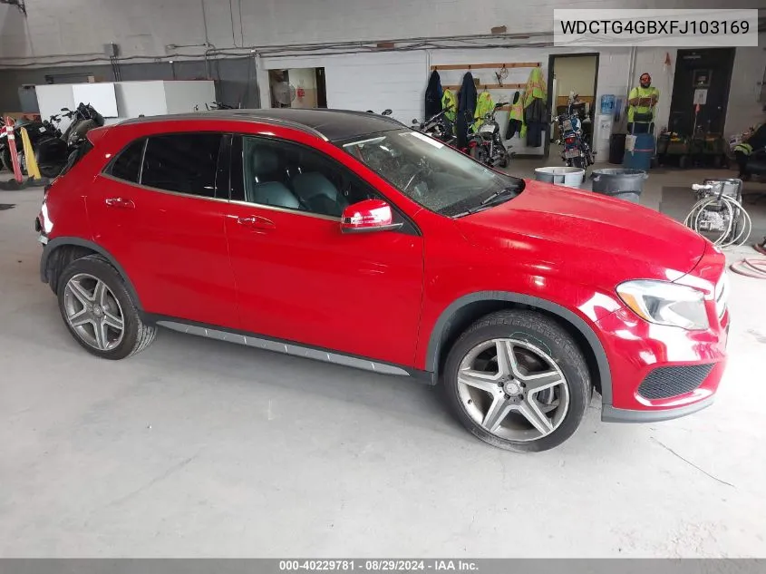 2015 Mercedes-Benz Gla 250 4Matic VIN: WDCTG4GBXFJ103169 Lot: 40229781