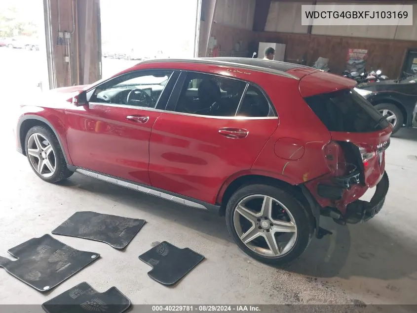 2015 Mercedes-Benz Gla 250 4Matic VIN: WDCTG4GBXFJ103169 Lot: 40229781