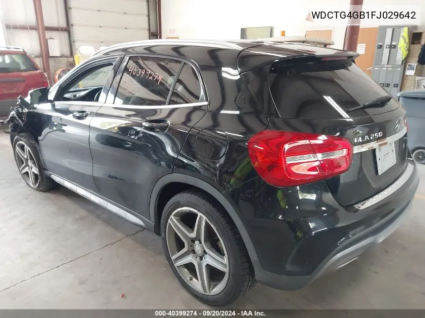 2015 Mercedes-Benz Gla 250 4Matic VIN: WDCTG4GB1FJ029642 Lot: 40399274