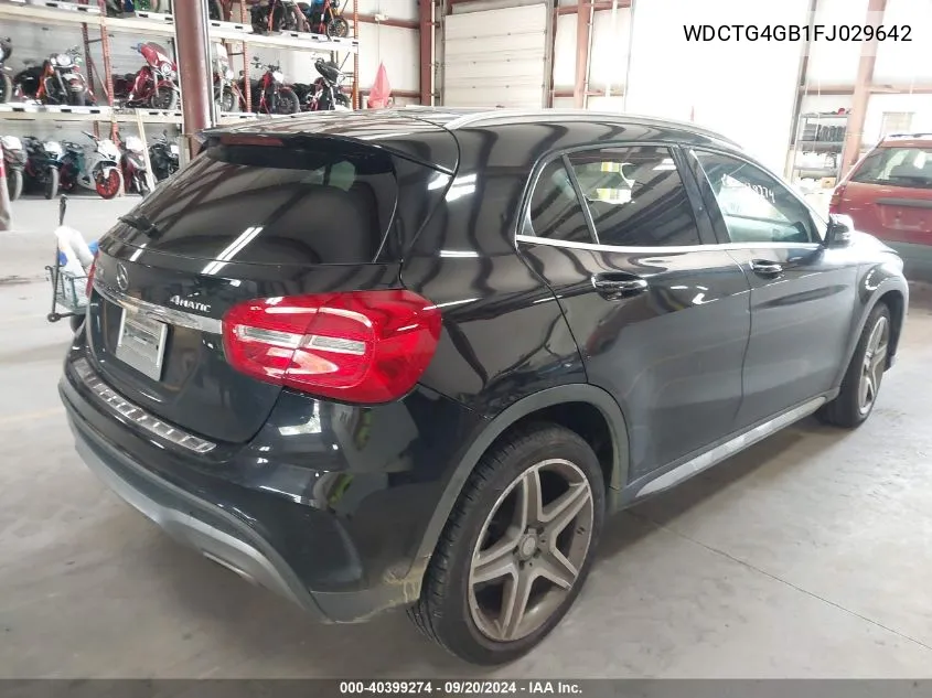 2015 Mercedes-Benz Gla 250 4Matic VIN: WDCTG4GB1FJ029642 Lot: 40399274