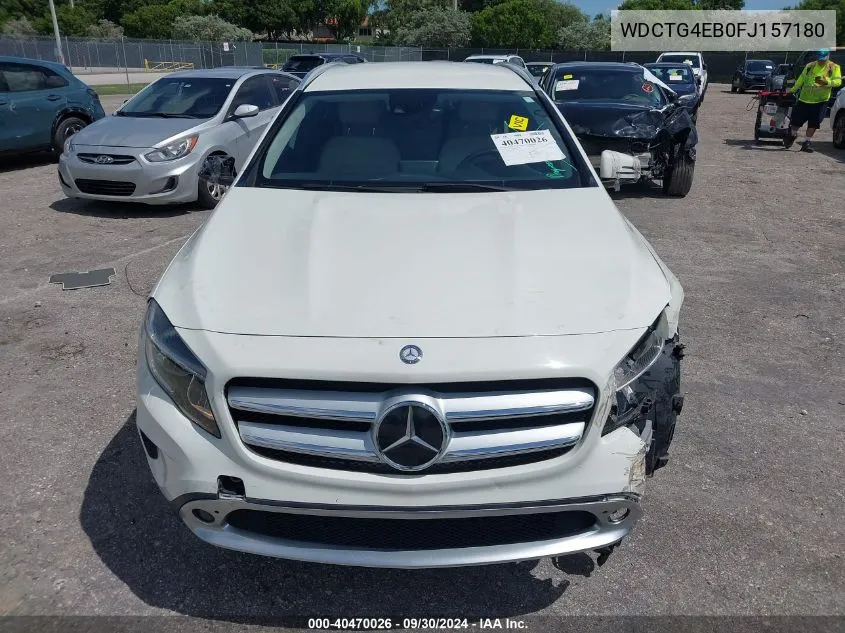 2015 Mercedes-Benz Gla 250 250 VIN: WDCTG4EB0FJ157180 Lot: 40470026