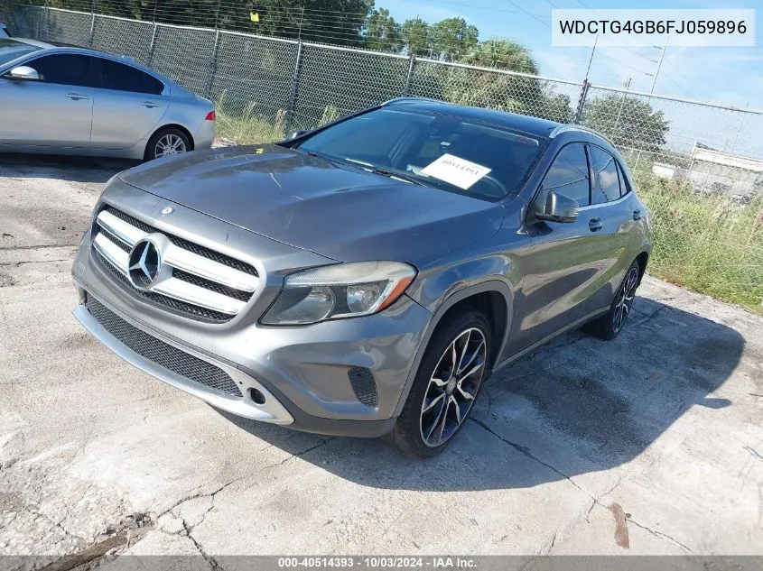 2015 Mercedes-Benz Gla 250 4Matic VIN: WDCTG4GB6FJ059896 Lot: 40514393