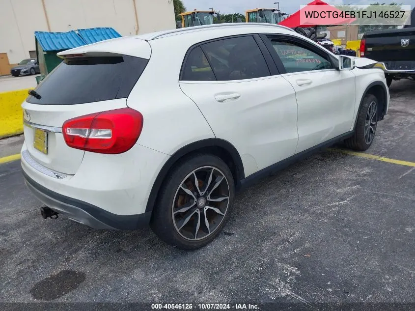 2015 Mercedes-Benz Gla 250 VIN: WDCTG4EB1FJ146527 Lot: 40546125