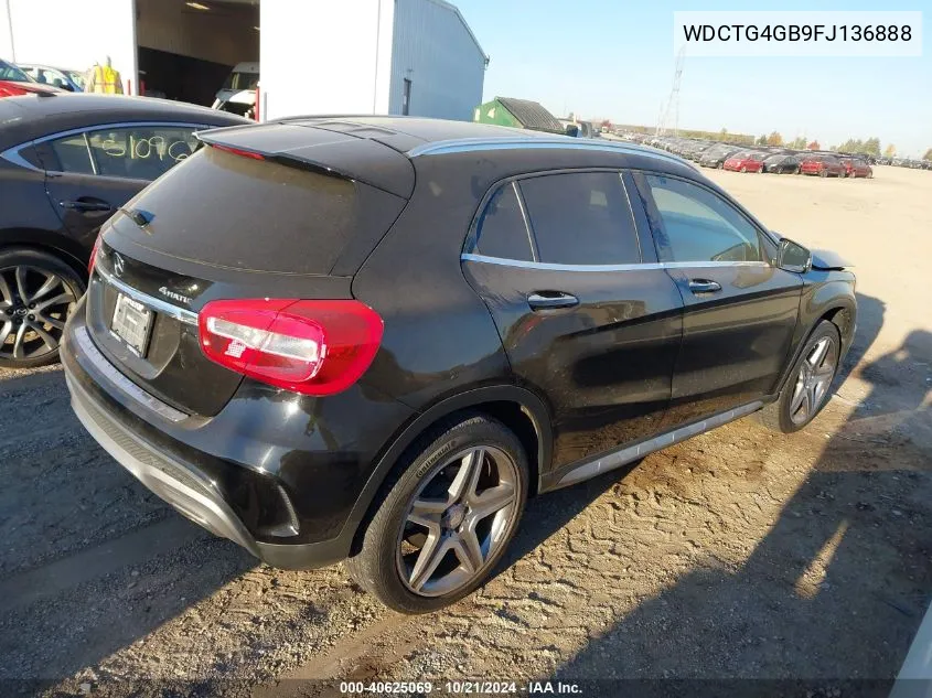 2015 Mercedes-Benz Gla 250 4Matic VIN: WDCTG4GB9FJ136888 Lot: 40625069