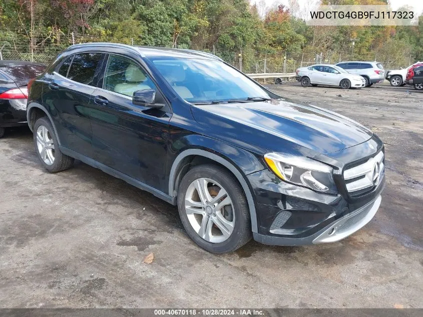 2015 Mercedes-Benz Gla 250 4Matic VIN: WDCTG4GB9FJ117323 Lot: 40670118