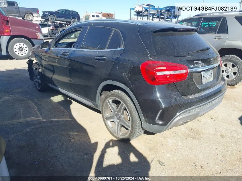 2015 Mercedes-Benz Gla 250 4Matic VIN: WDCTG4GB4FJ082139 Lot: 40689761