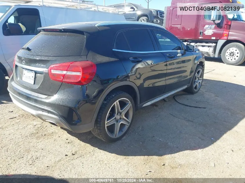 2015 Mercedes-Benz Gla 250 4Matic VIN: WDCTG4GB4FJ082139 Lot: 40689761